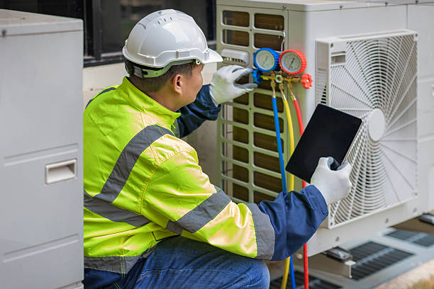 Professional Furnace Repair technician working in Clear Lake, WI